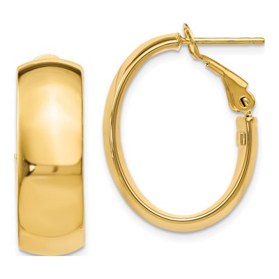 14K Yellow Gold Hoop Earrings
