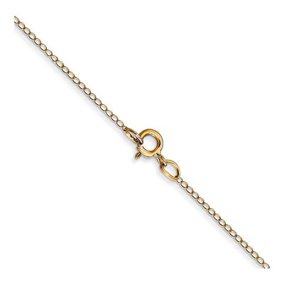 14K Yellow Gold 0.42mm Curb Chain – view 4