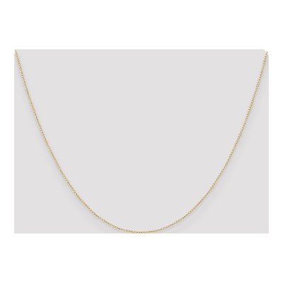 14K Yellow Gold 0.42mm Curb Chain – view 5