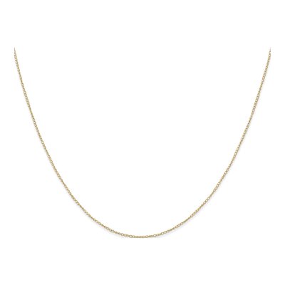 14K Yellow Gold 0.42mm Curb Chain – view 3
