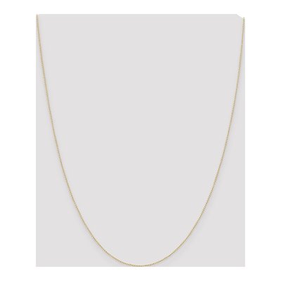 14K Yellow Gold 0.42mm Curb Chain – view 6