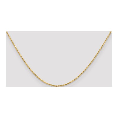 14K Yellow Gold 1.5mm Diamond-Cut Rope Chain – view 6