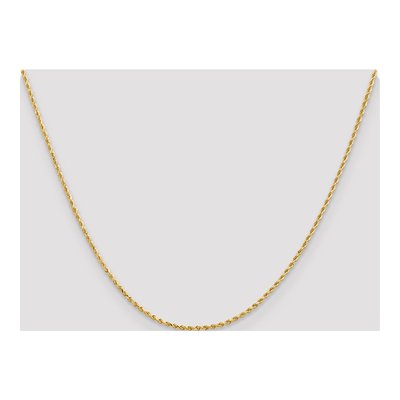 14K Yellow Gold 1.5mm Diamond-Cut Rope Chain – view 6