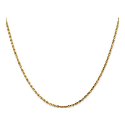 14K Yellow Gold 1.75mm Diamond-Cut Rope Chain – view 3
