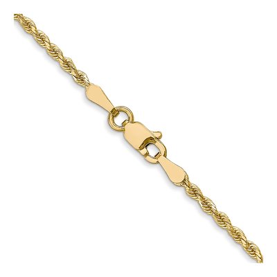 14K Yellow Gold 1.75mm Diamond-Cut Rope Chain – view 4