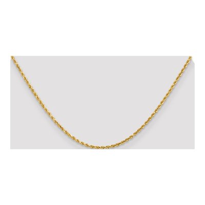 14K Yellow Gold 2mm Diamond-Cut Rope Chain – view 5