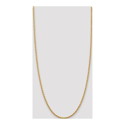 14K Yellow Gold 2.75mm Diamond-Cut Rope Chain – view 4