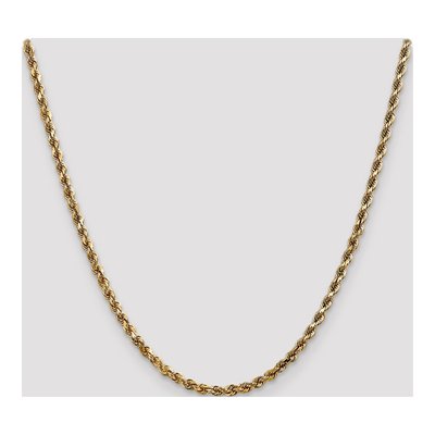 14K Yellow Gold 3.5mm Diamond-Cut Rope Chain – view 6