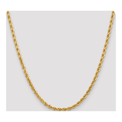 14K Yellow Gold 4mm Diamond-Cut Rope Chain – view 5