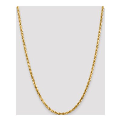 14K Yellow Gold 4mm Diamond-Cut Rope Chain – view 5