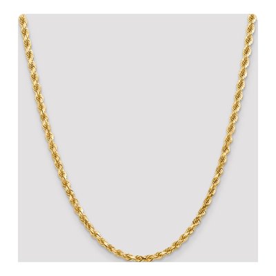 14K Yellow Gold 4.5mm Diamond-Cut Rope Chain – view 6