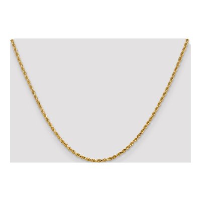 14K Yellow Gold 2.5mm Diamond-Cut Quadruple Rope Chain – view 5