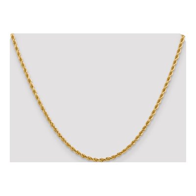 14K Yellow Gold 2.75mm Diamond-Cut Quadruple Rope Chain – view 6