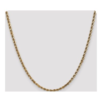14K Yellow Gold 3.5mm Diamond-Cut Quad Quadruple Rope Chain – view 5