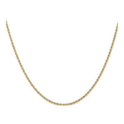 14K Yellow Gold 1.6mm Rope Chain – view 3