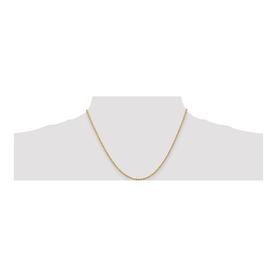 14K Yellow Gold 2mm Rope Chain – view 5