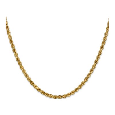 14K Yellow Gold 3mm Rope Chain – view 3