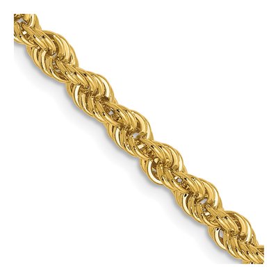 14K Yellow Gold 3mm Rope Chain
