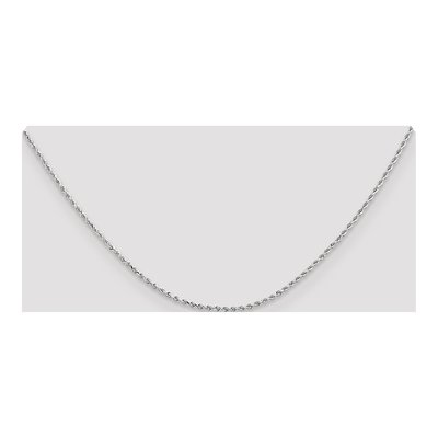 14K White Gold 1.3mm Diamond-Cut Quadruple Rope Chain – view 6
