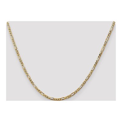 14K Yellow Gold 2.75mm Flat Figaro Chain – view 6