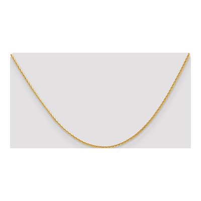 14K Yellow Gold 1.3mm Diamond-Cut Wheat Chain – view 5