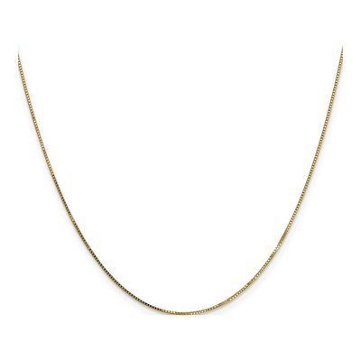 14K Yellow Gold 0.8mm Box Chain – view 3