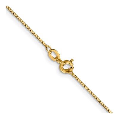 14K Yellow Gold 0.8mm Box Chain – view 4