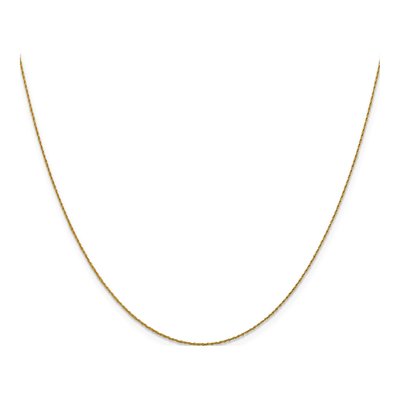 14K Yellow Gold 0.8mm Rope Chain – view 4