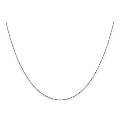 14K White Gold 0.8mm Rope Chain – view 4