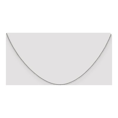14K White Gold 0.8mm Rope Chain – view 6