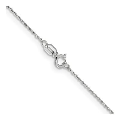 14K White Gold 0.8mm Rope Chain – view 5