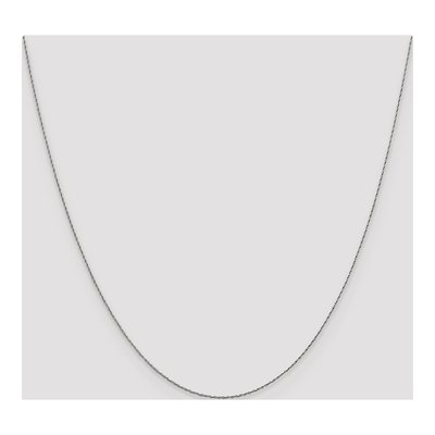 14K White Gold 0.8mm Rope Chain – view 6