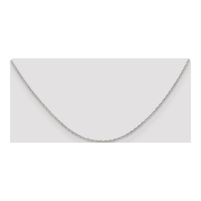 14K White Gold 1.5mm Rope Chain – view 4