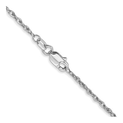 14K White Gold 1.5mm Rope Chain – view 4