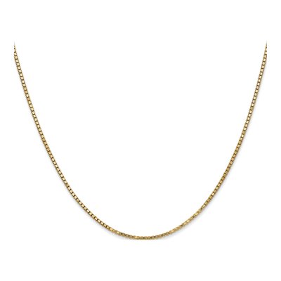 14K Yellow Gold 1.3mm Box Chain – view 3