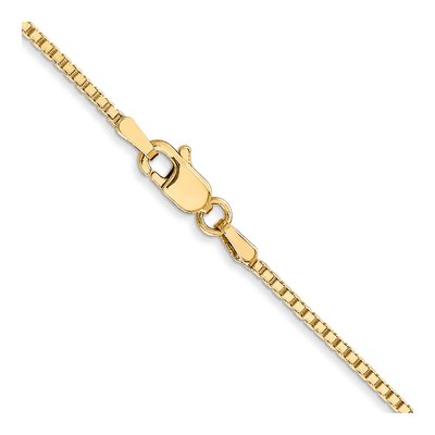 14K Yellow Gold 1.3mm Box Chain – view 4