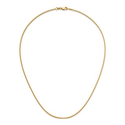 14K Yellow Gold 1.3mm Box Chain – view 6