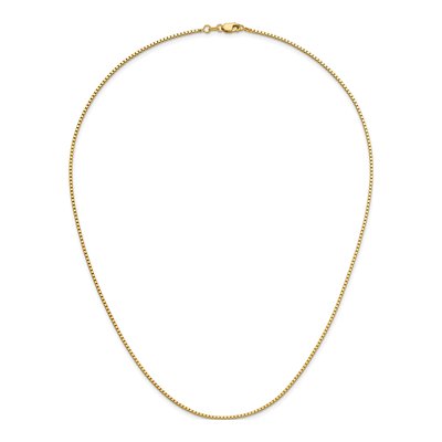 14K Yellow Gold 1.2mm Box Chain – view 7