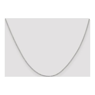 14K White Gold 1.2mm Box Chain – view 5
