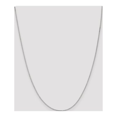14K White Gold 1.2mm Box Chain – view 5