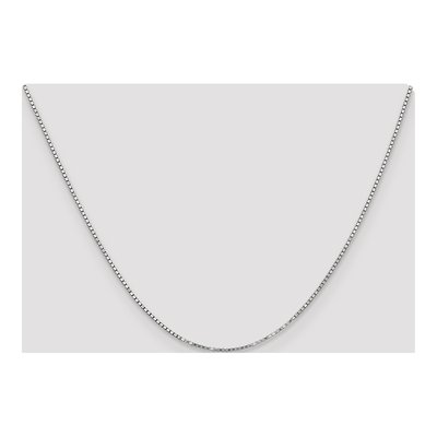 14K White Gold 1.3mm Box Chain – view 5
