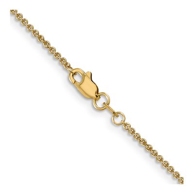 14K Yellow Gold 1.4mm Round Cable Chain – view 4