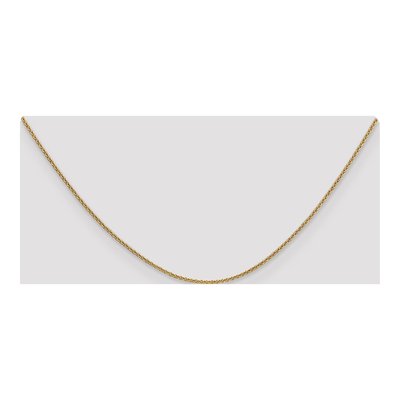 14K Yellow Gold 1.4mm Round Cable Chain – view 5