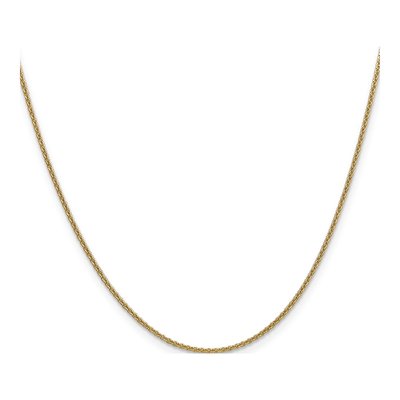 14K Yellow Gold 1.4mm Round Cable Chain – view 3