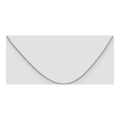 14K White Gold 1.4mm Cable Chain Necklace – view 5