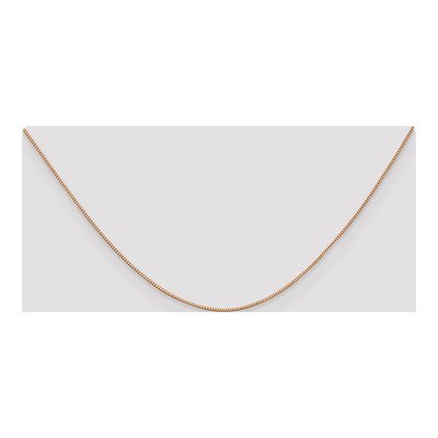 14K Rose Gold 0.7mm Diamond-Cut 7mm Box Chain – view 5