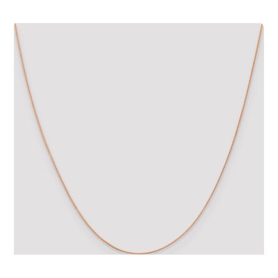 14K Rose Gold 0.5mm Baby Box Chain – view 5
