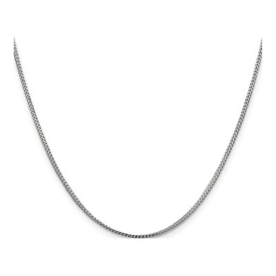 14K White Gold 1.1mm Franco Chain – view 3