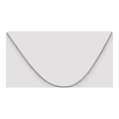 14K White Gold 1.1mm Franco Chain – view 5