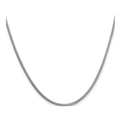 14K White Gold 1.25mm Franco Chain – view 3